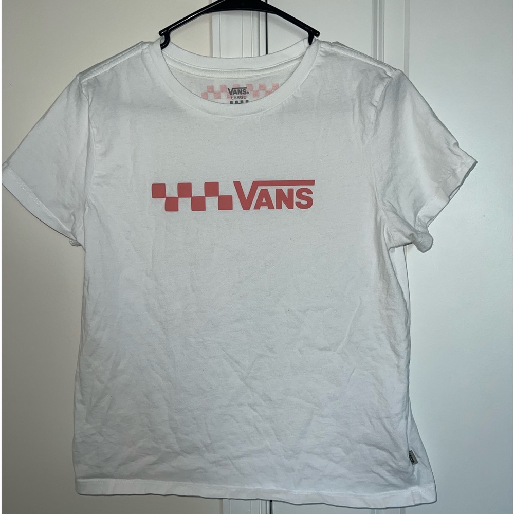 Large “Vans” white T